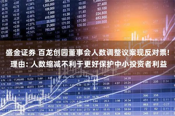 盛金证券 百龙创园董事会人数调整议案现反对票! 理由: 人数缩减不利于更好保护中小投资者利益